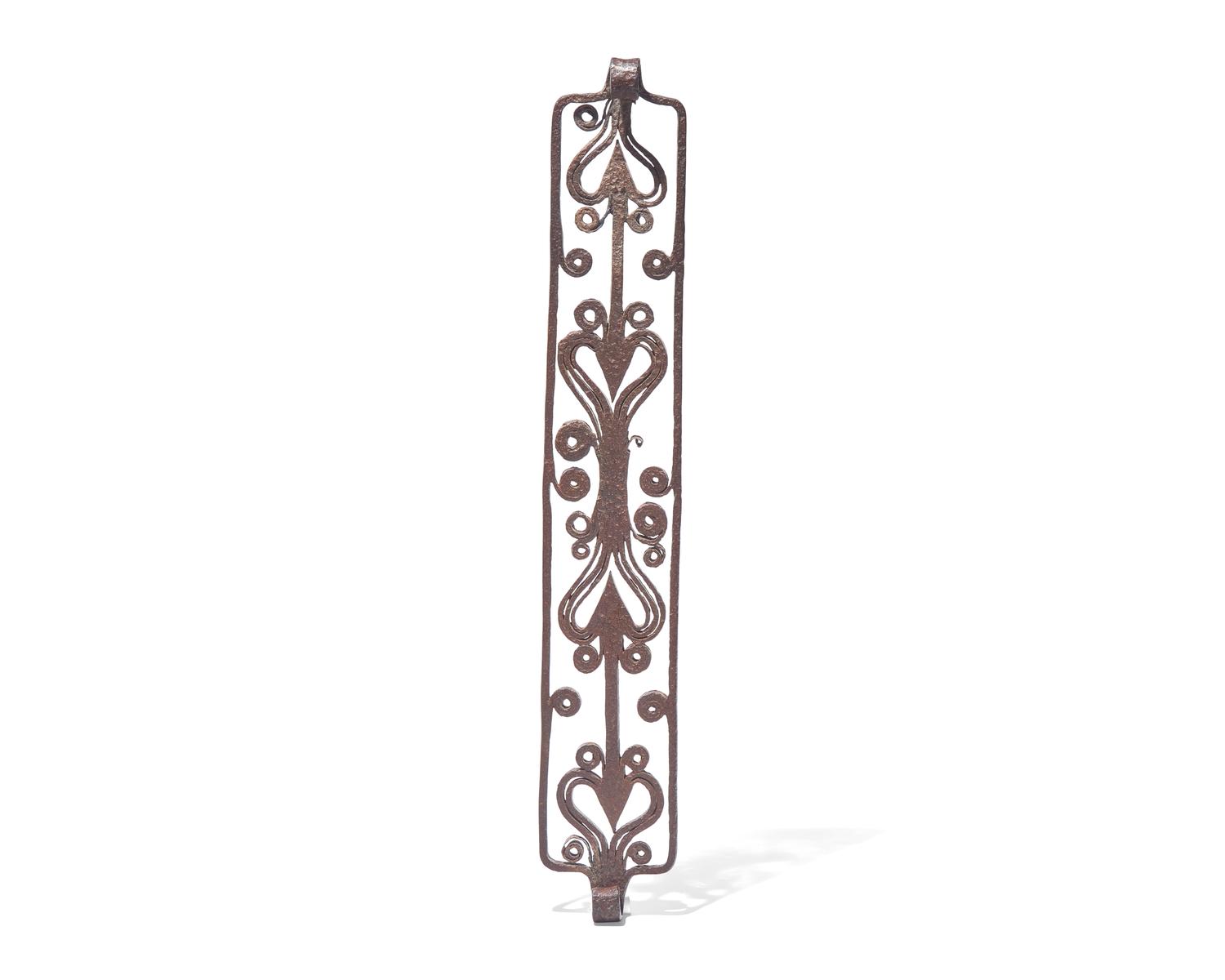 A Wrought Iron Wall Rack, French, 18th Century
