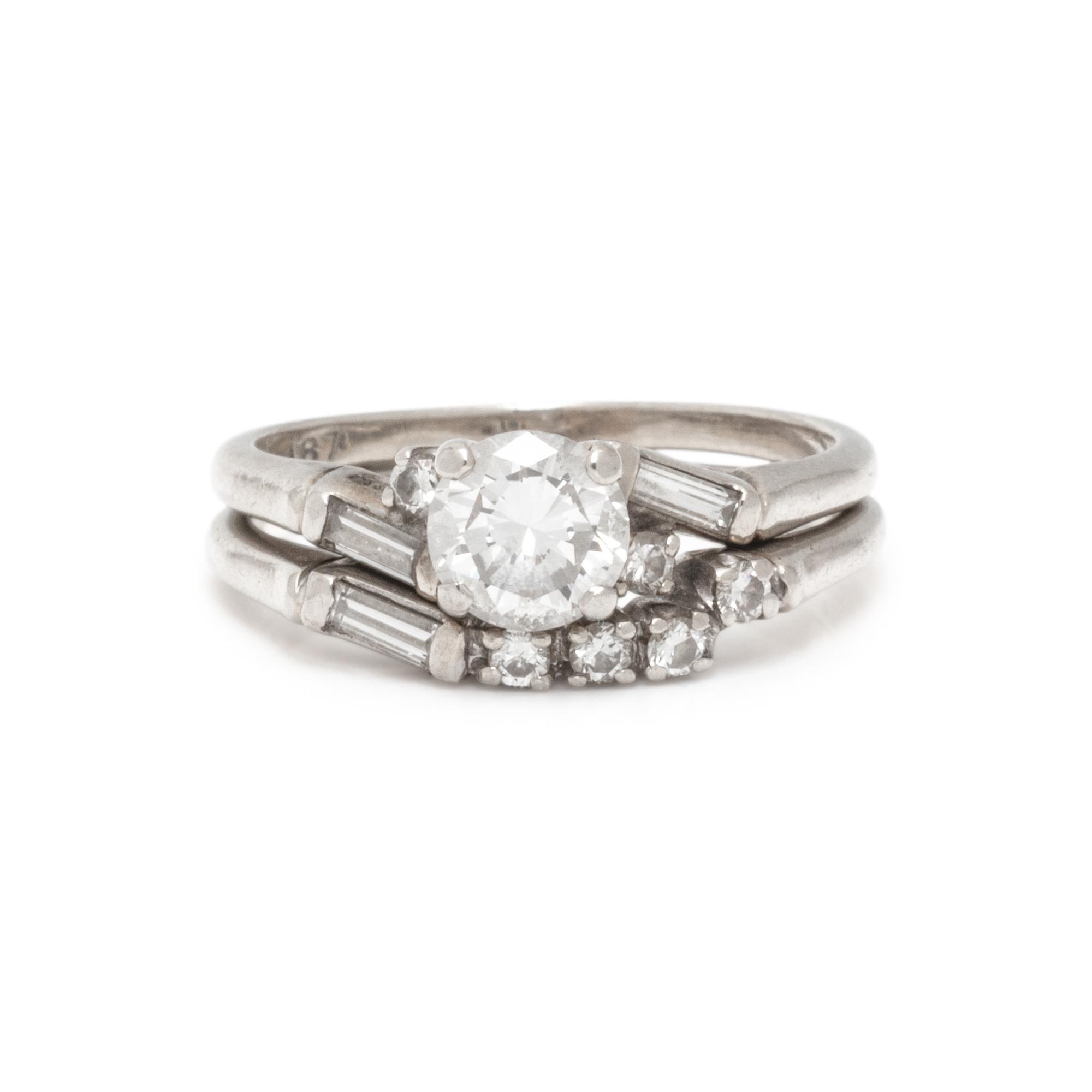DIAMOND RING AND BAND SET