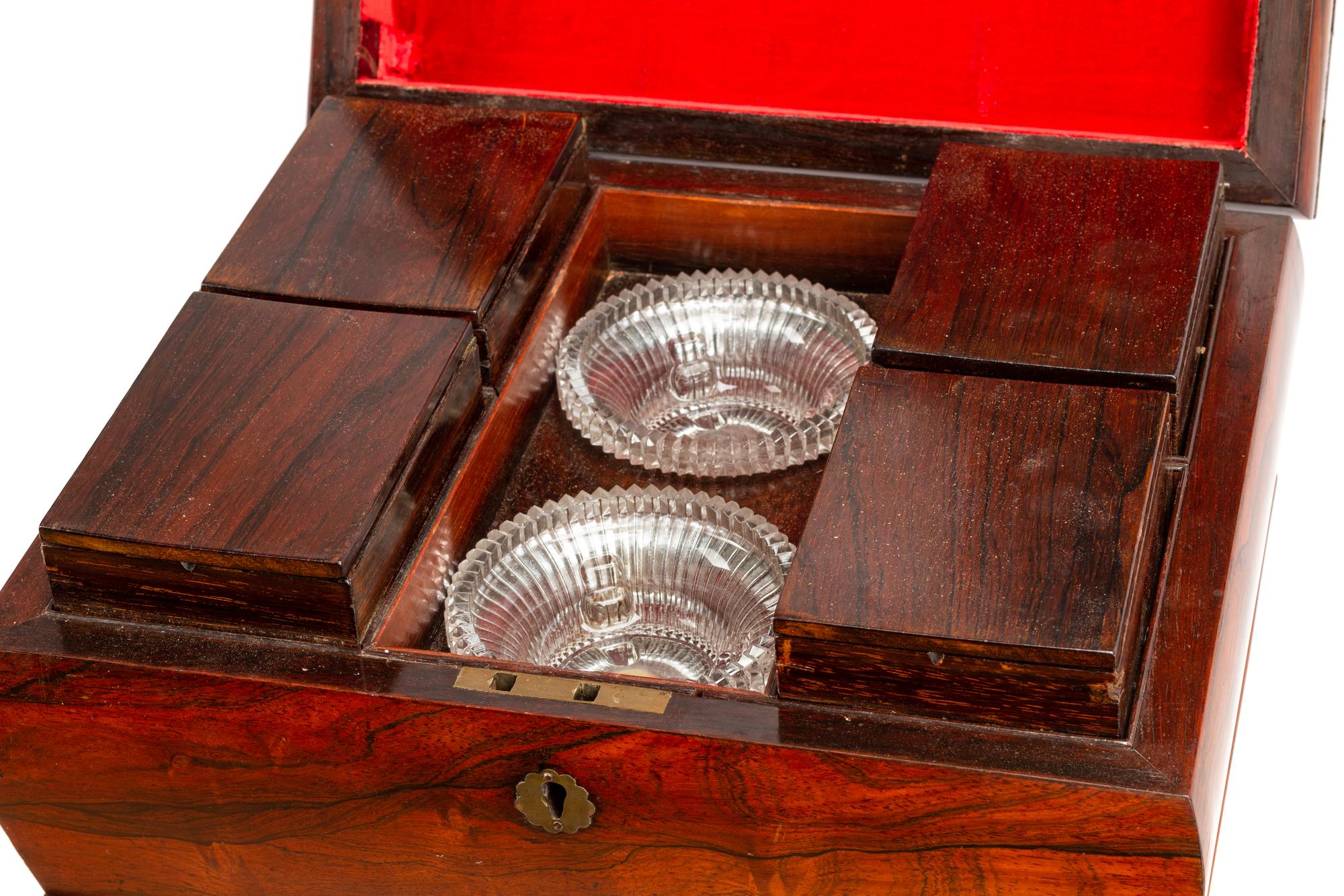 A Regency Rosewood Tea Poy