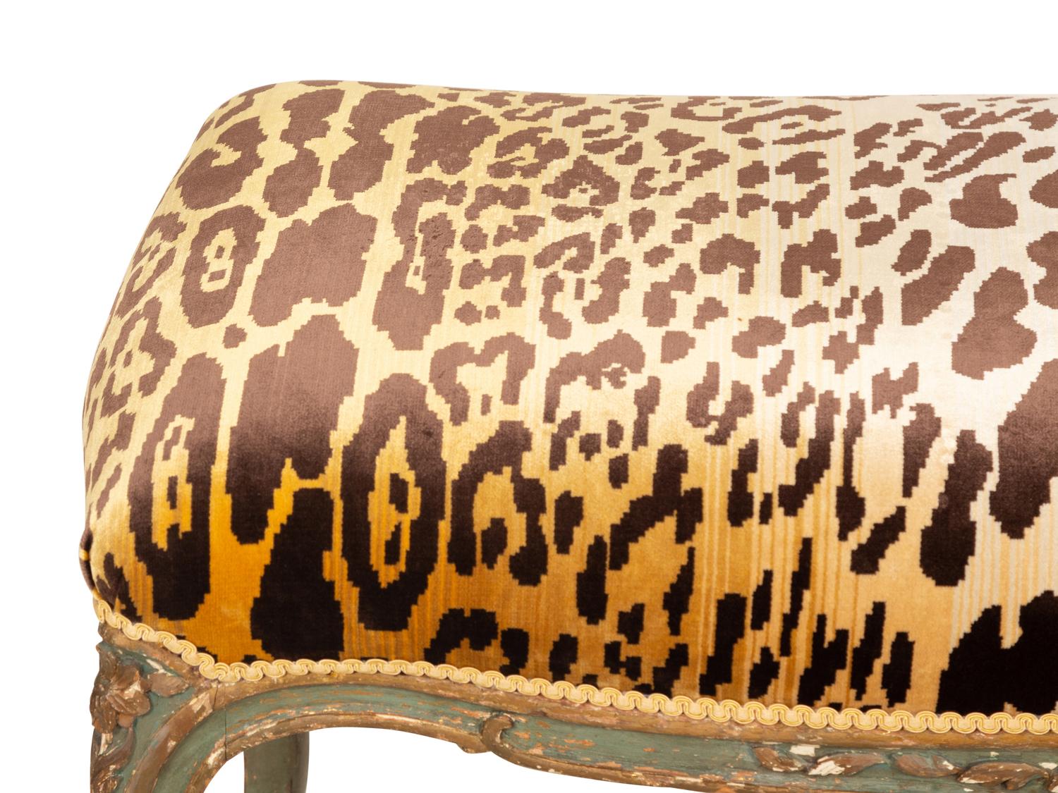 A Louis XV Painted Window Bench