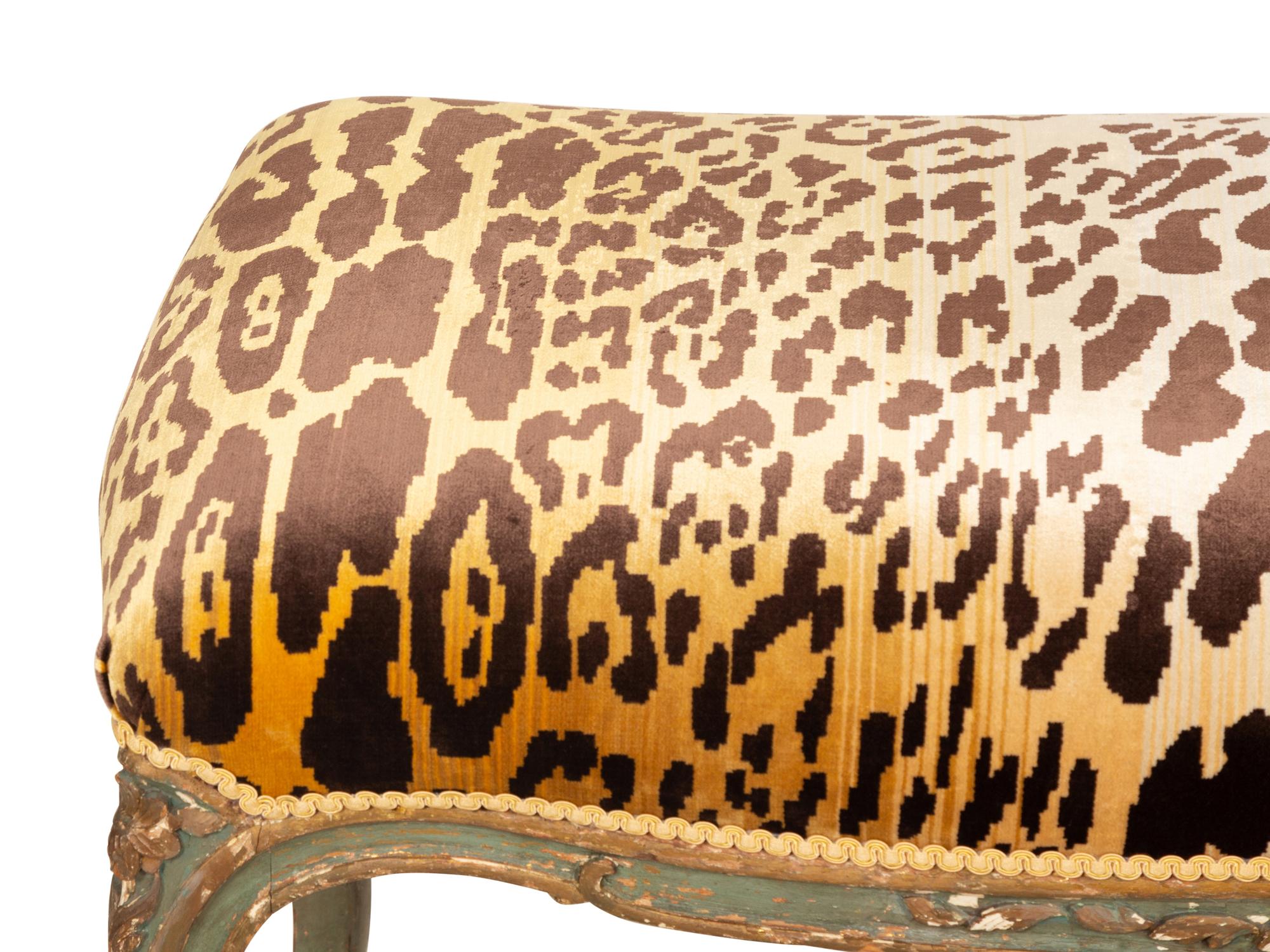 A Louis XV Painted Window Bench