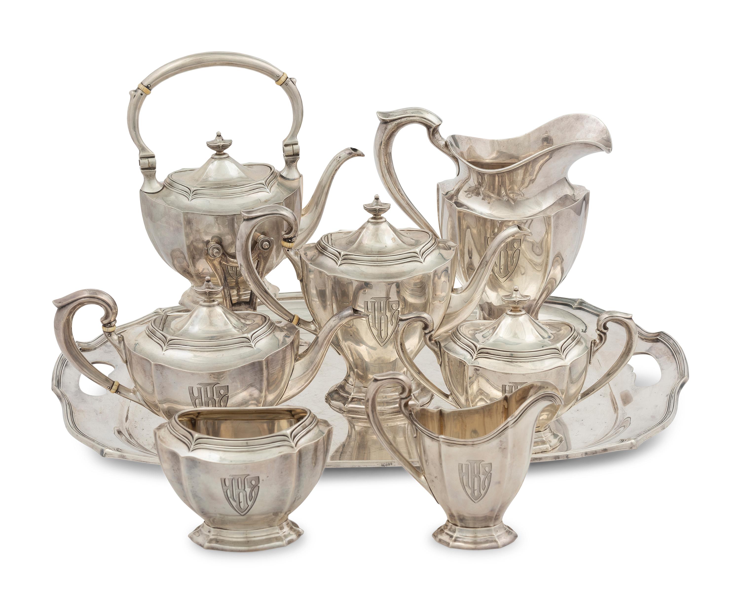 An American Silver Seven-Piece Tea and Coffee Service