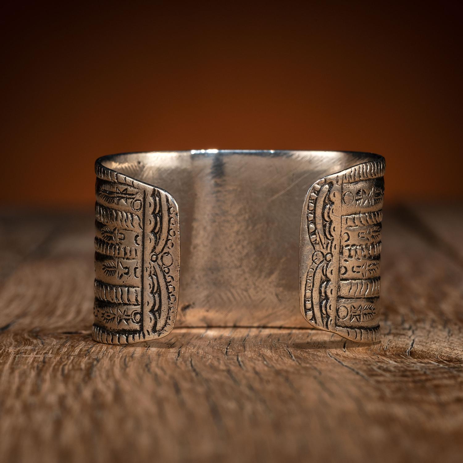 Navajo Stamped Ingot Cuff Bracelet
