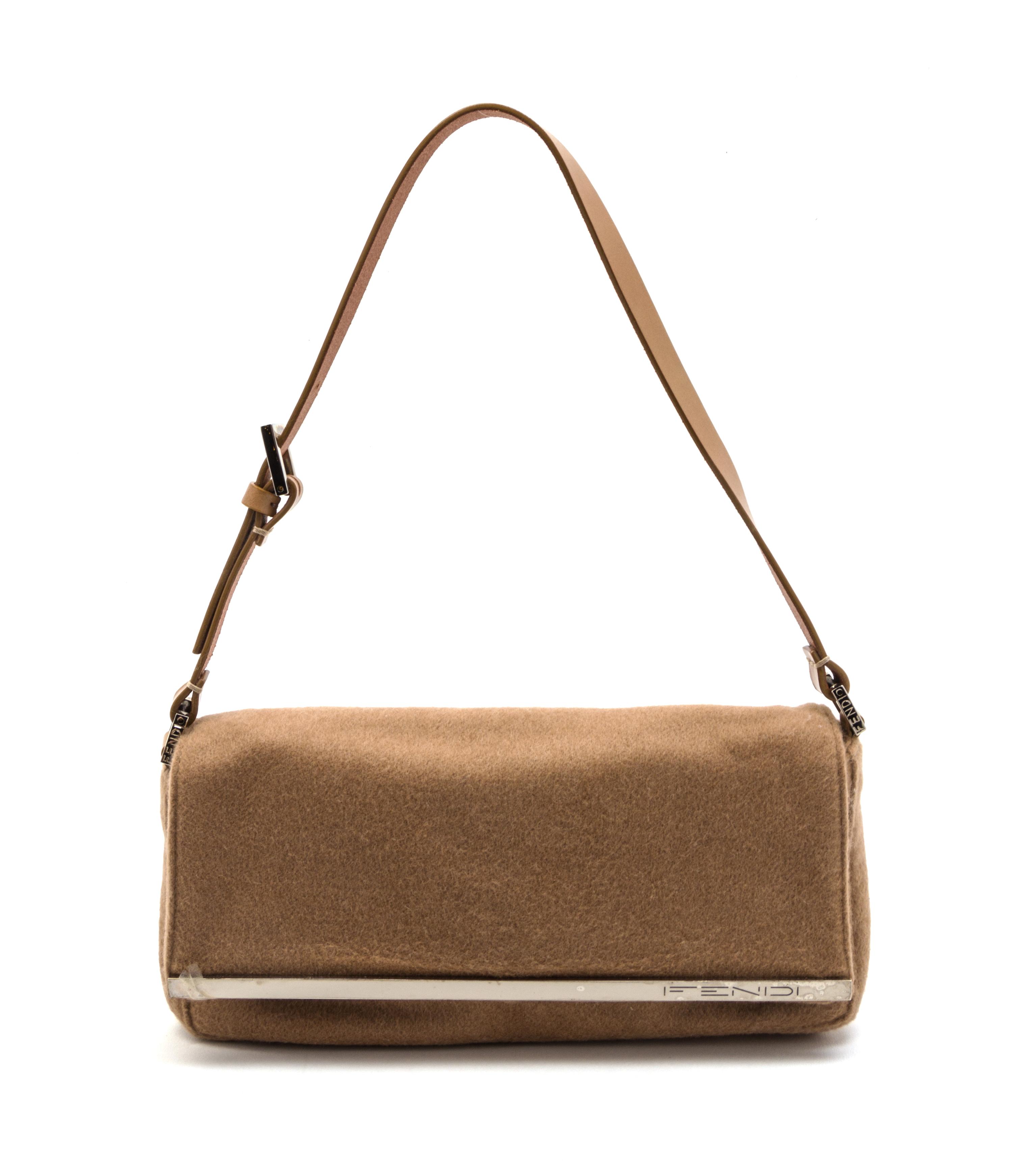 Two Fendi Textile Shoulder Bags,