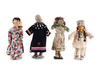 Paiute, Ute, and Sioux Dolls