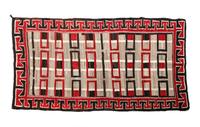 Navajo Red Mesa Saddle Blanket 54 x 29 inches