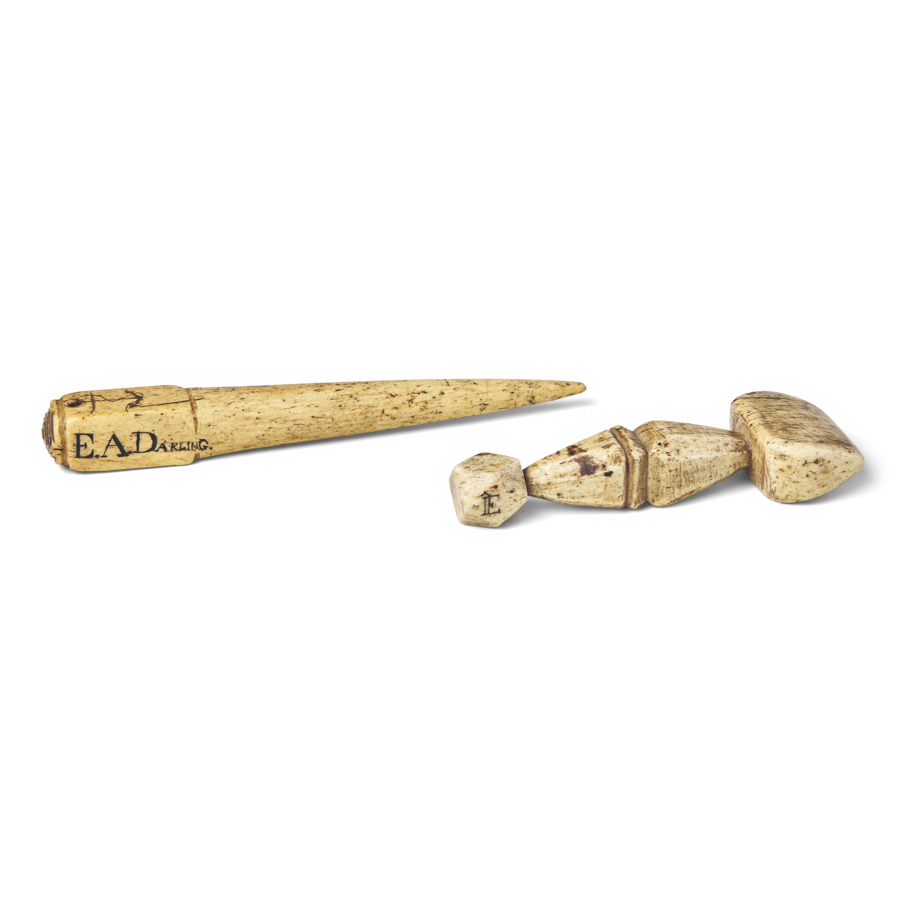 Two Sailor-Carved Tools