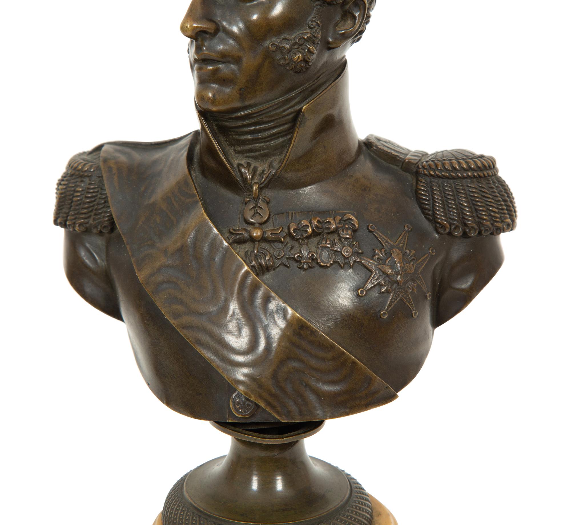 A Bronze Portrait Bust of Louis Philippe
