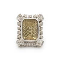 Citrine and Diamond Ring