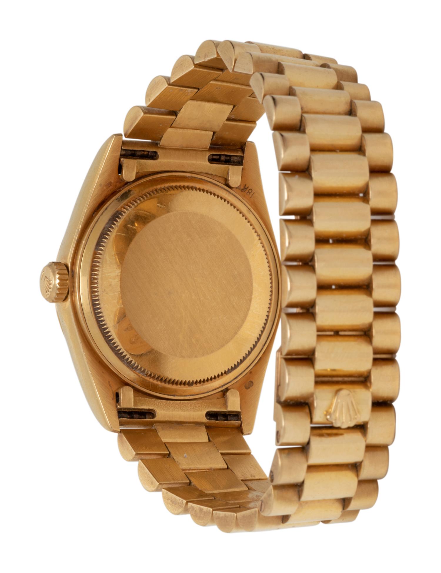 ROLEX, REF. 18038 18K YELLOW GOLD 'OYSTER PERPETUAL DAY-DATE' WATCH