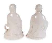 Two Chinese Blanc de Chine Porcelain Figures of Guanyin — 20TH CENTURY