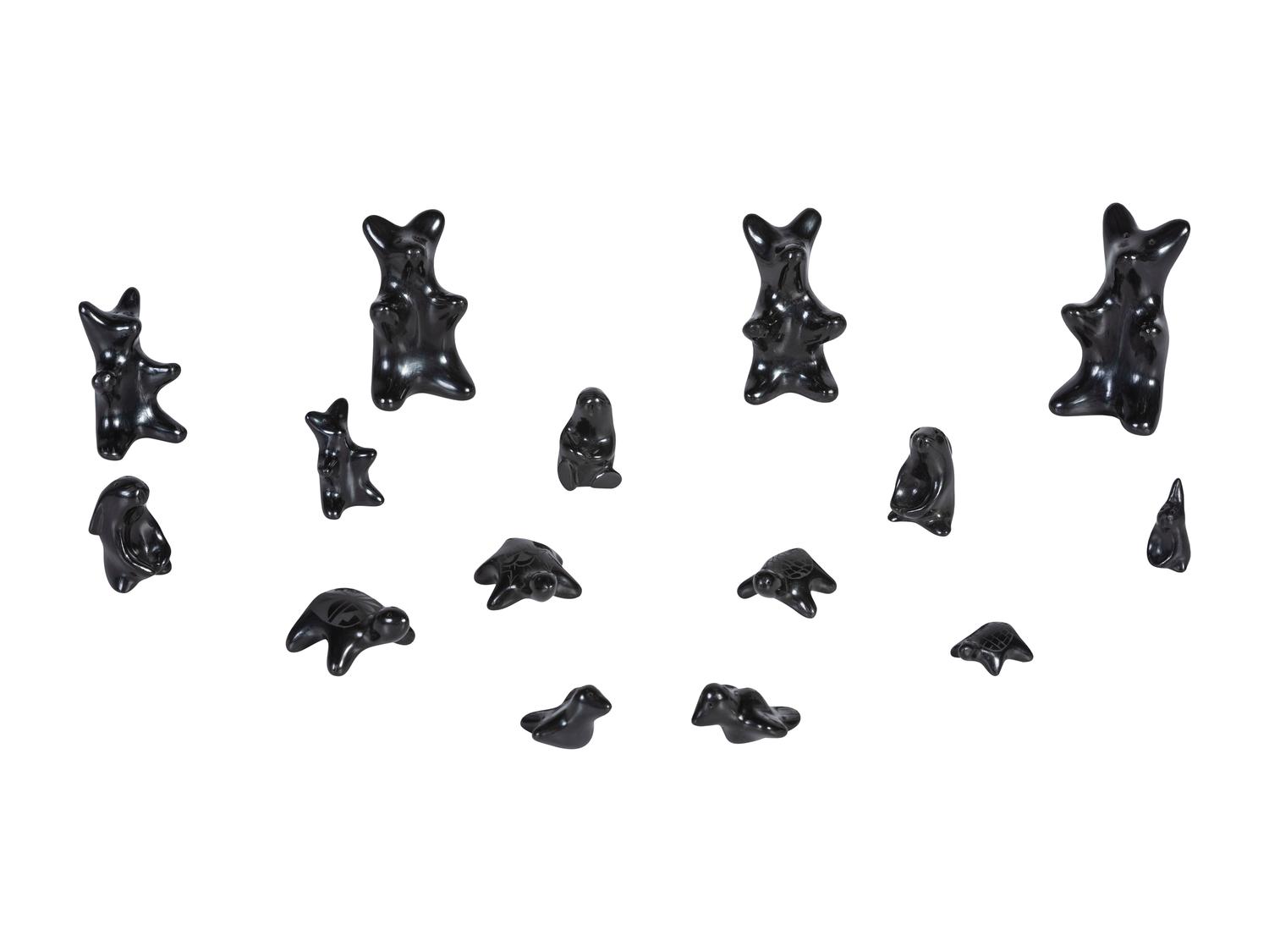 Assortment of Blackware Pottery Animals