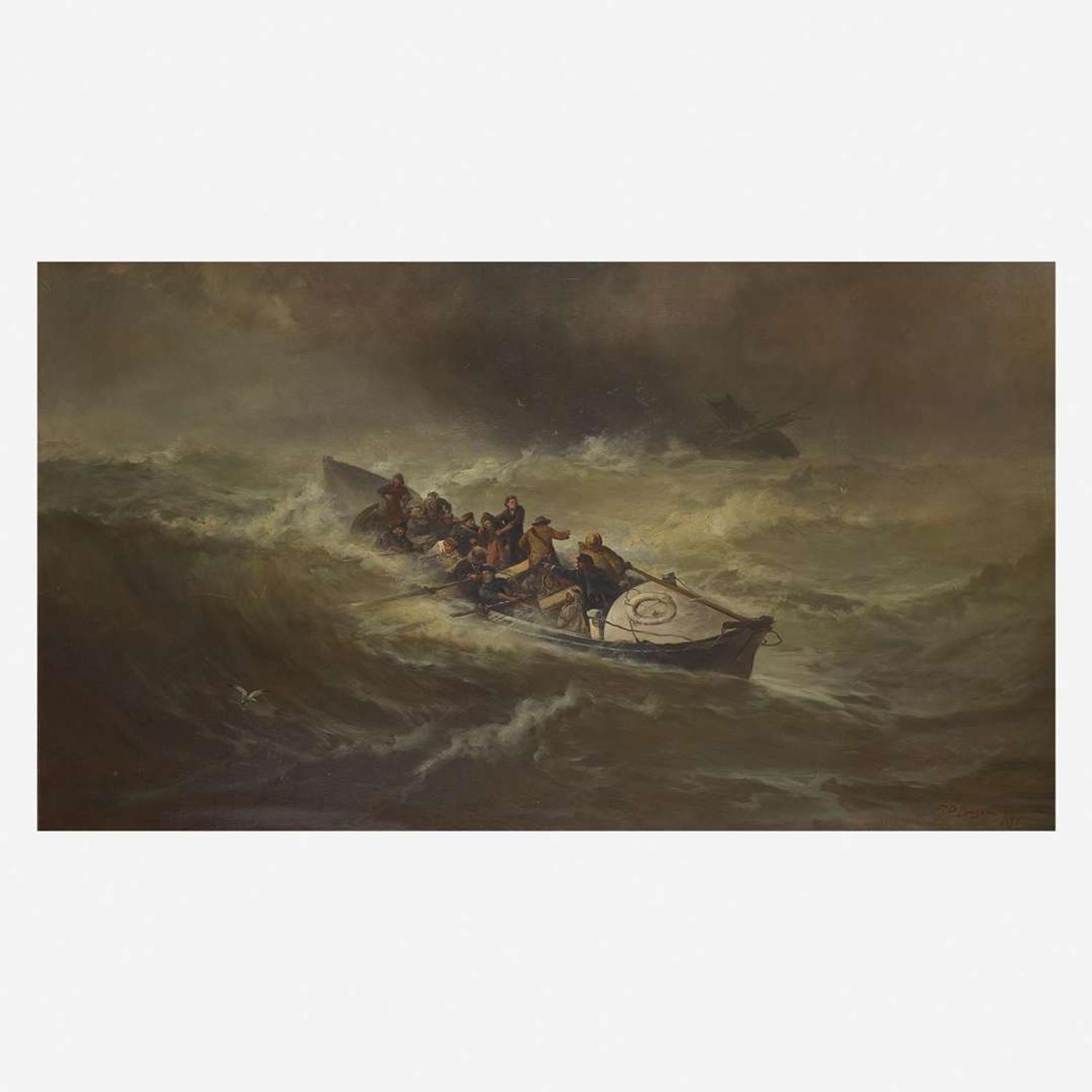 Franklin Dullin Briscoe (American, 1844-1903) Perils of the Sea