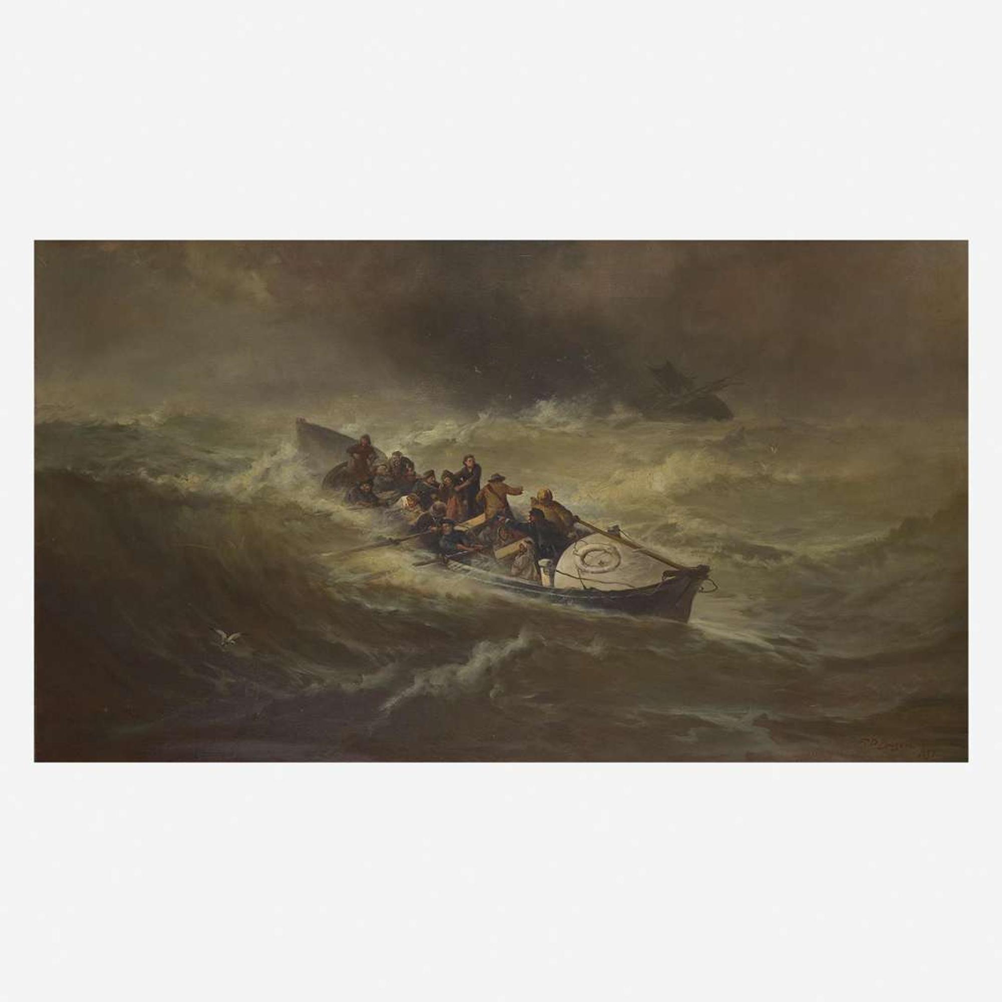 Franklin Dullin Briscoe (American, 1844-1903) Perils of the Sea