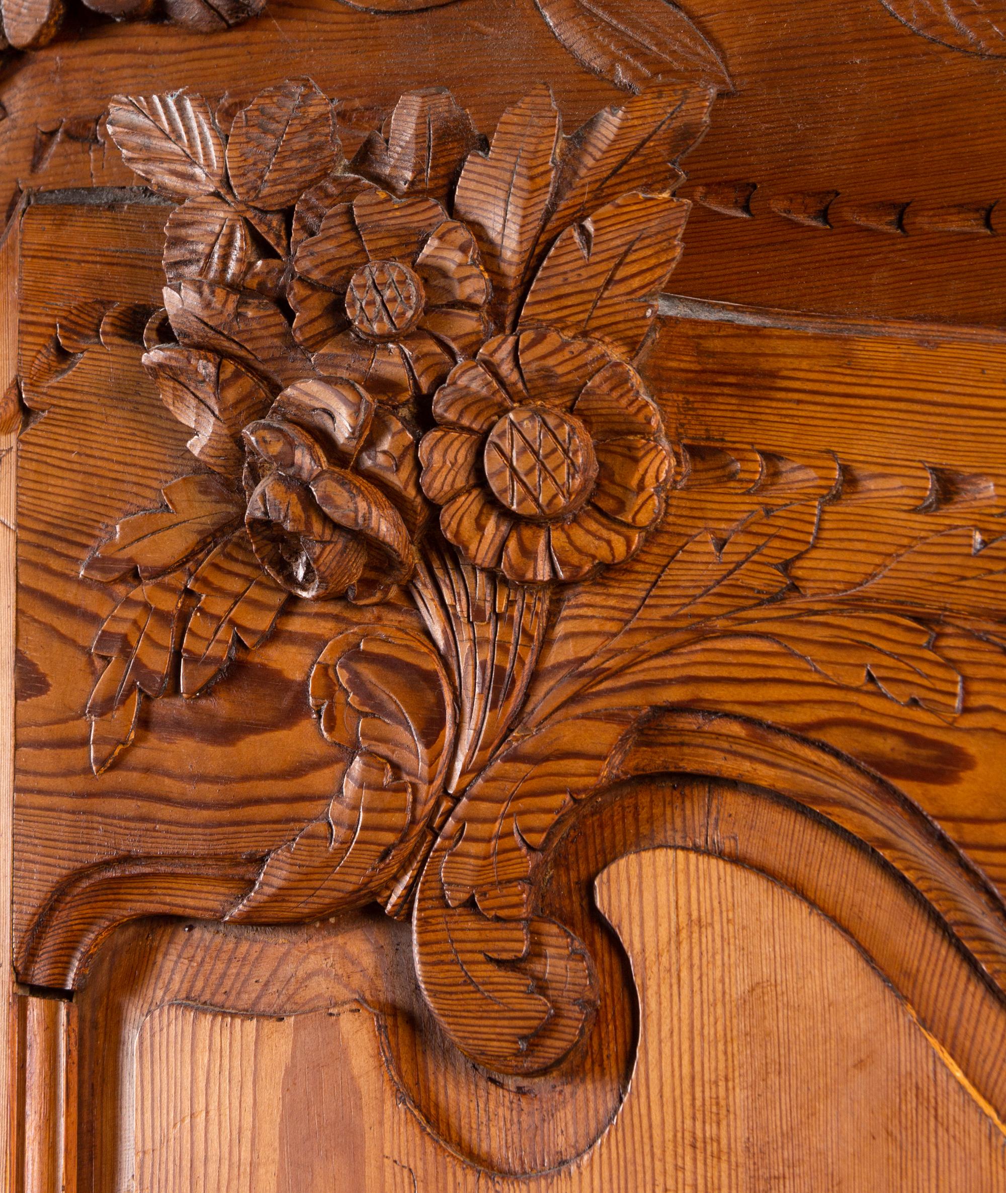 A Continental Pine Armoire