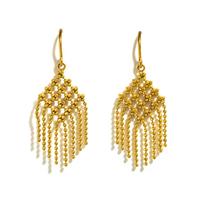 TIFFANY & CO., YELLOW GOLD FRINGE EARRINGS