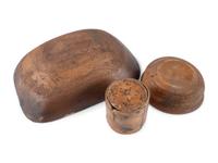 Two Bread Bowls and a 1/2 Gallon Bentwood Container