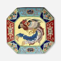 A fine Japanese cloisonné miniature silver box, attributed to Namikawa Yasuyuki Meiji period