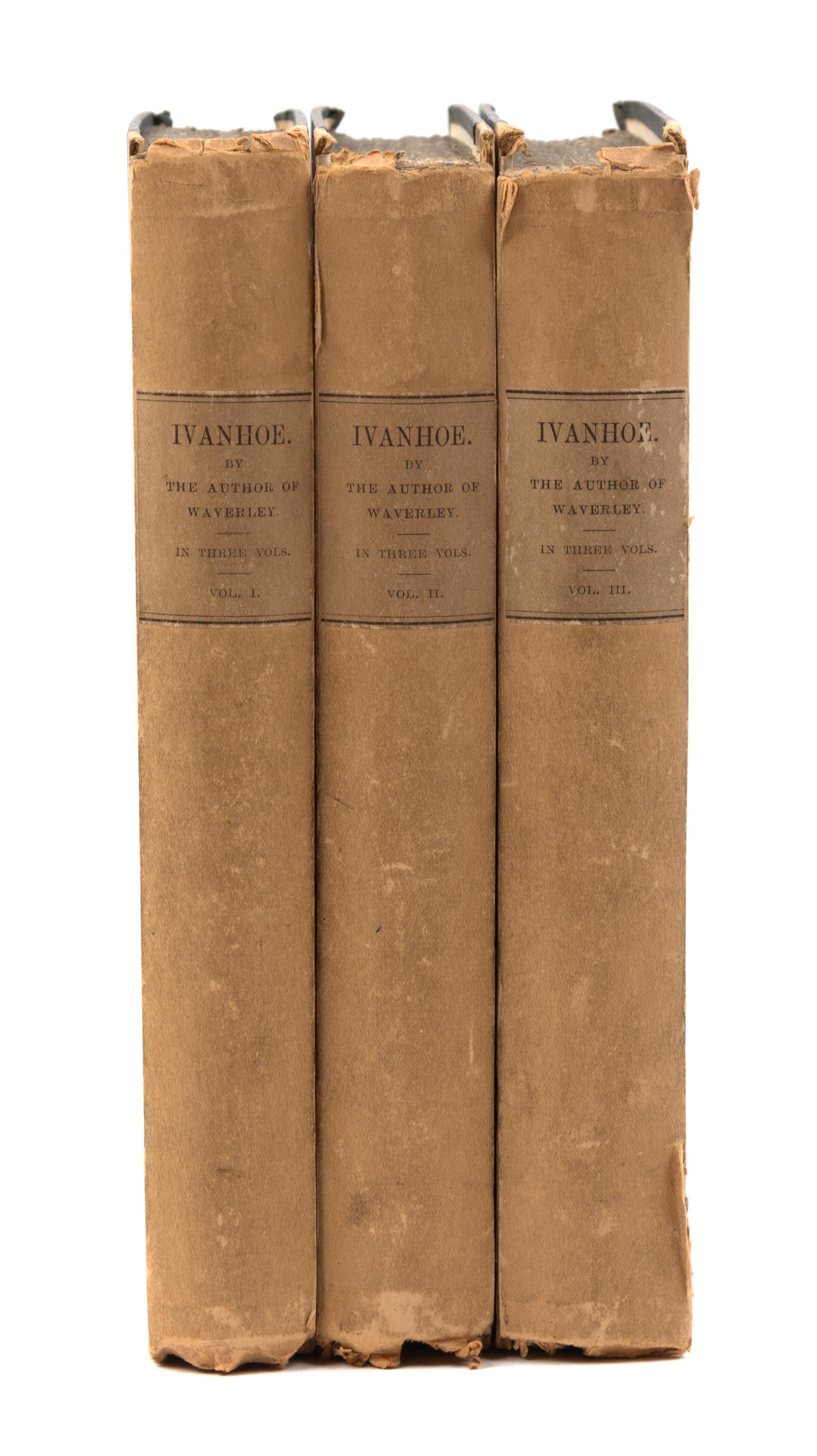 SCOTT, Walter, Sir (1771-1832). Ivanhoe. Edinburgh and London: for Archibald Constable and Co., Hurst, Robinson, and Co., 1820.