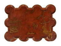 A Rose Tarlow Red Lacquered Low Table