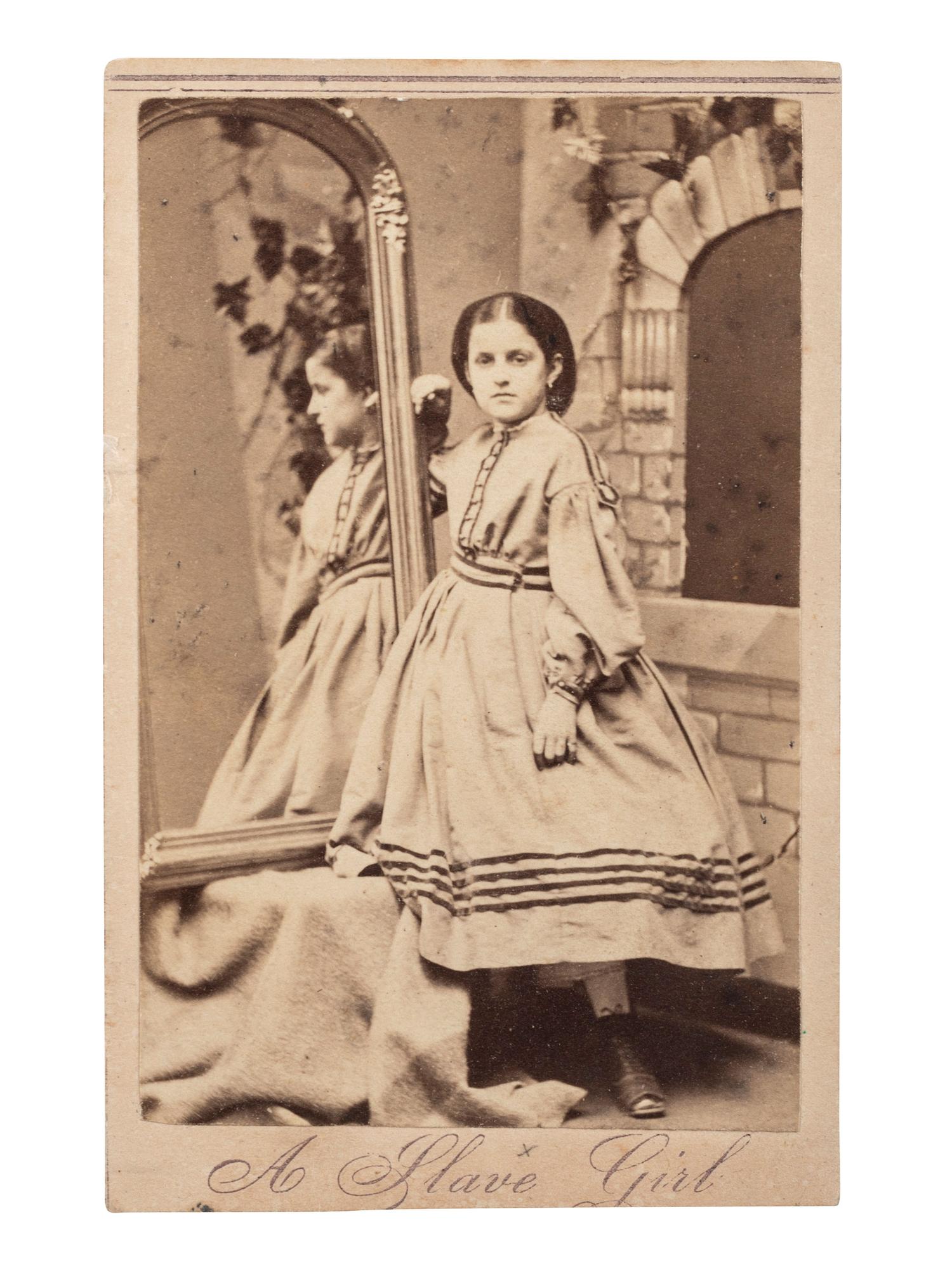 [SLAVERY & ABOLITION]. PAXSON, Charles, photographer. A Slave Girl. New York: S. Tackaberry, 1864.