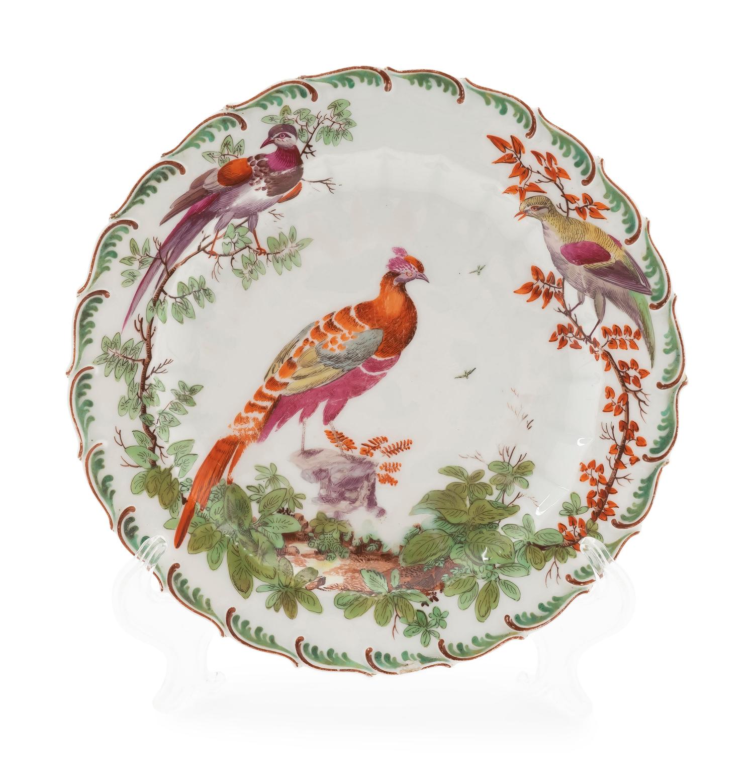 A Chelsea Porcelain Plate — C. 1760