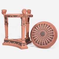 A Monumental Wedgwood Terracotta and Black Jasperware Egyptian Revival Perfume Burner UK, early 21st century