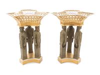 A Pair of Berlin (K.P.M.) Porcelain Centerpieces