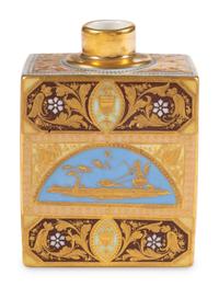 A Vienna Porcelain Tea Caddy