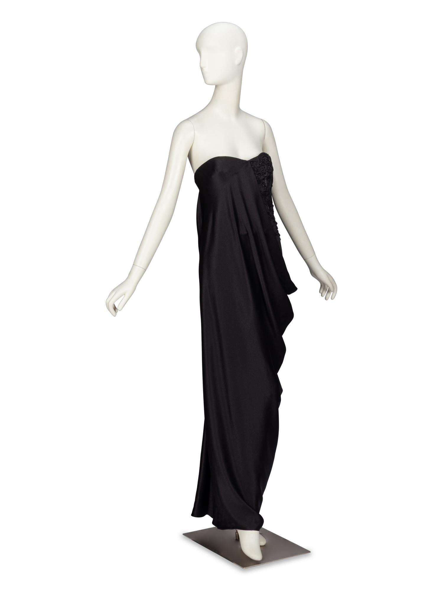 Important Alexander McQueen, Strapless Draped Gown, A/W 2008