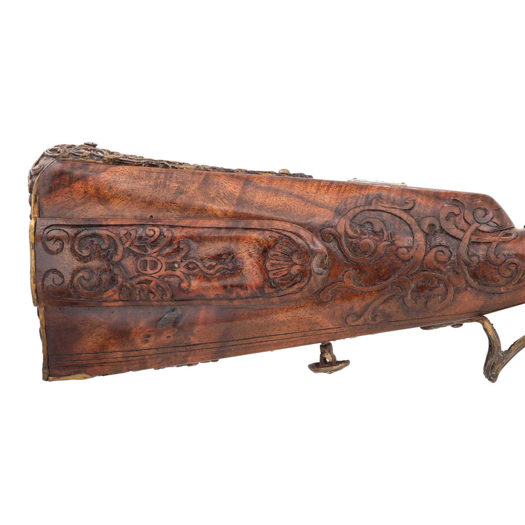 Contemporary Flintlock Jaeger Rifle after Georg Keiser of Vienna