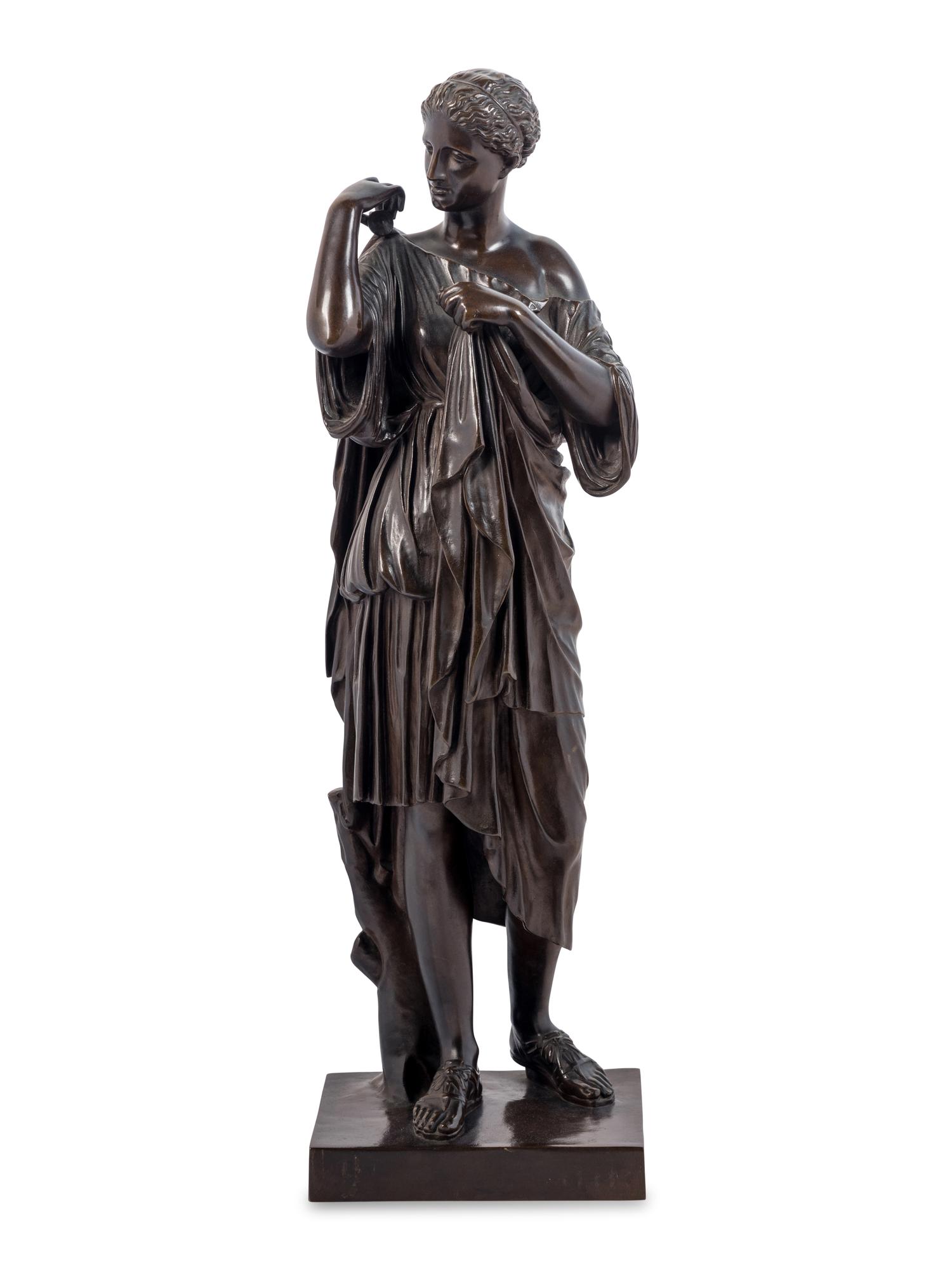 A Bronze Figure of Diana of Gabii After Praxiteles