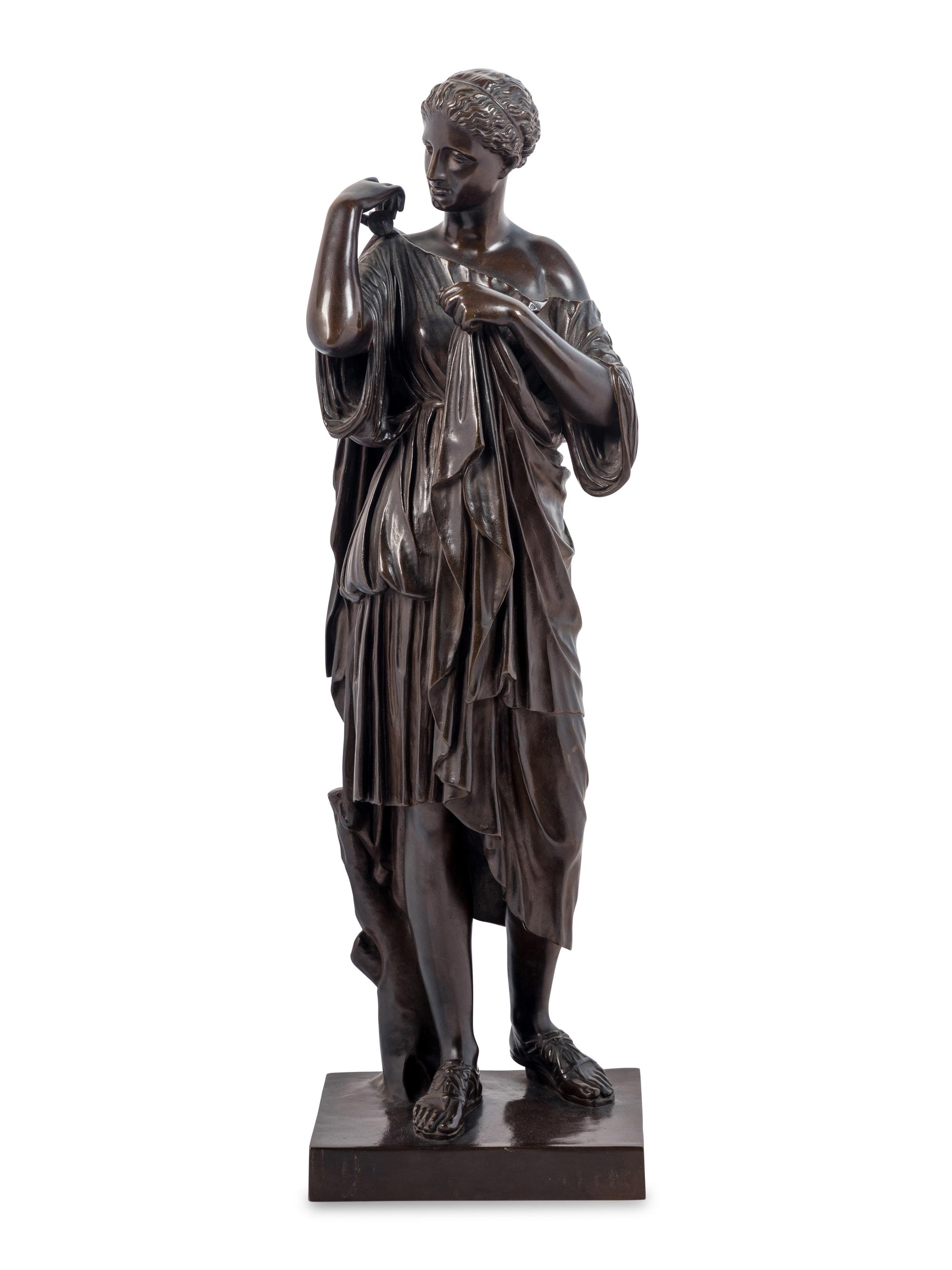 A Bronze Figure of Diana of Gabii After Praxiteles