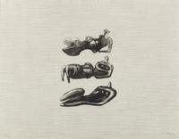 Henry Moore (British, 1898-1986) — Three Reclining Figures with Land Background, 1973-4