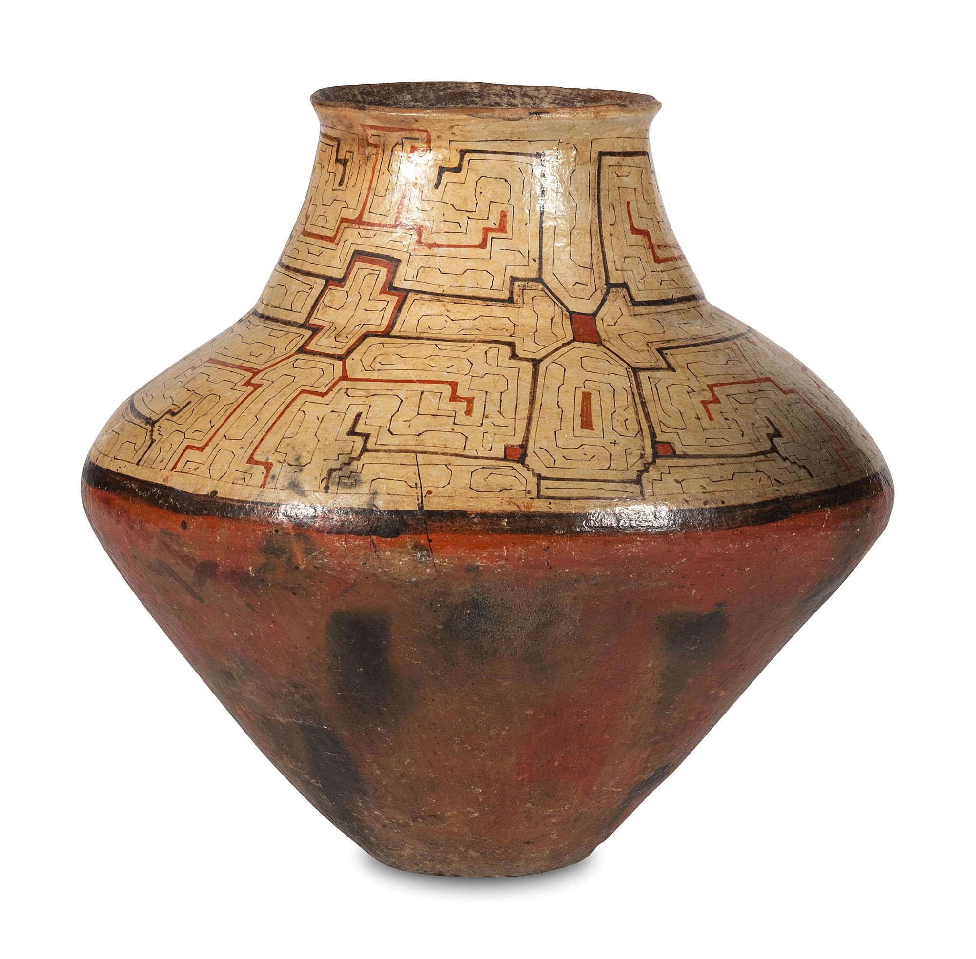 Peruvian Shipibo Storage Pottery Jar