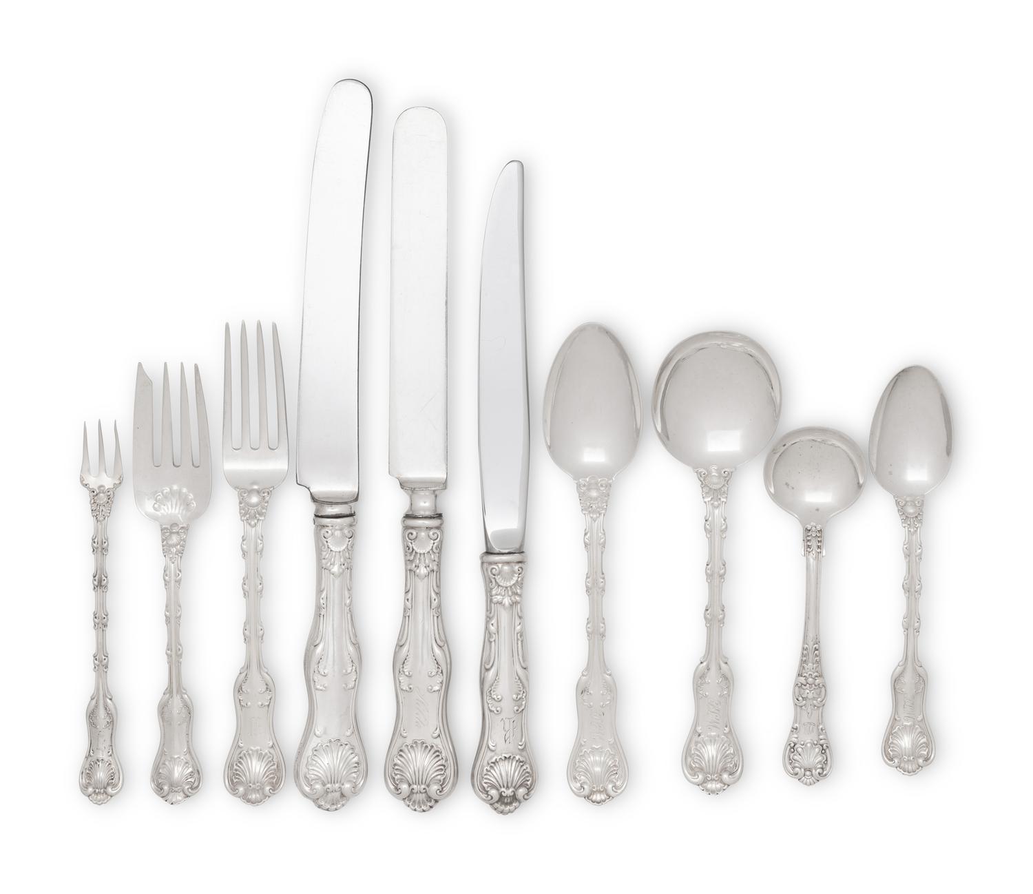 An American Silver Flatware Service