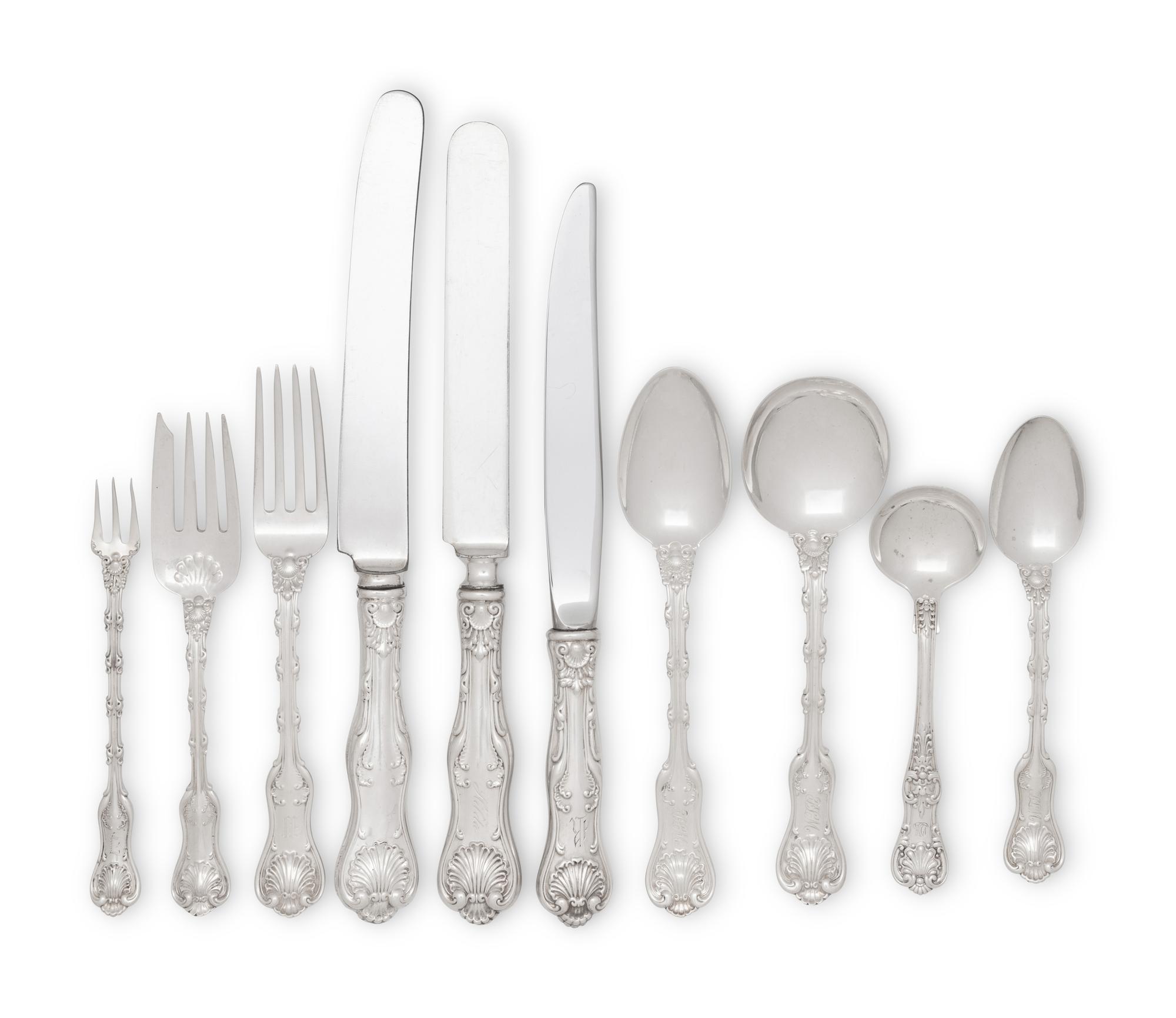 An American Silver Flatware Service