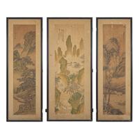 Three Chinese Paintings, 20th Century — 近代 山水圖三幅