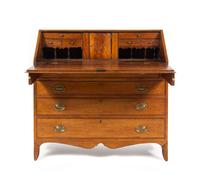 A Federal Carved Mahogany Slant-Front Desk