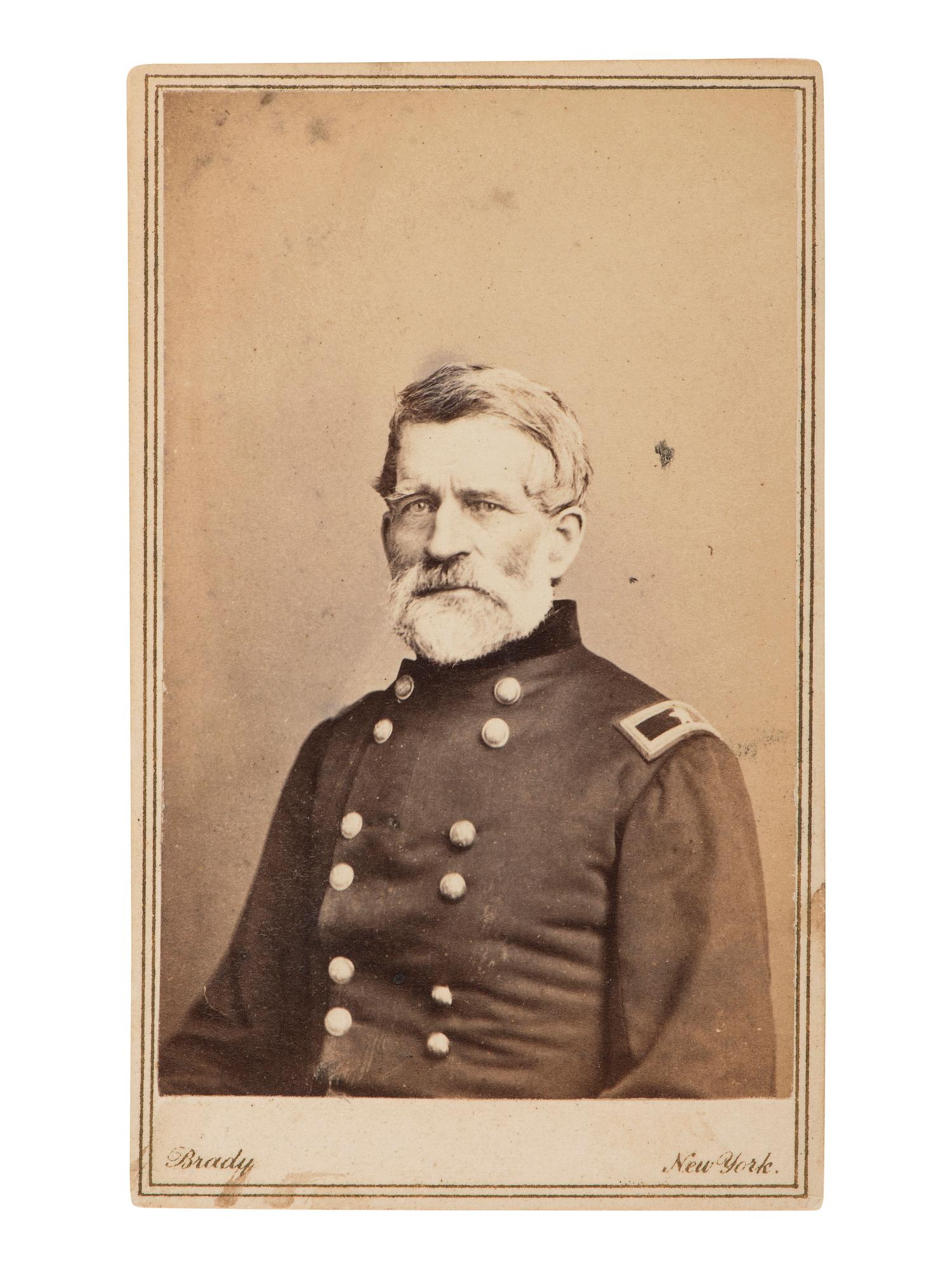 [CIVIL WAR - GETTYSBURG]. CDV of General Lysander Cutler. New York: Brady, n.d.