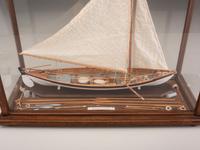 A Painted Wood Model of a Whaling Ship