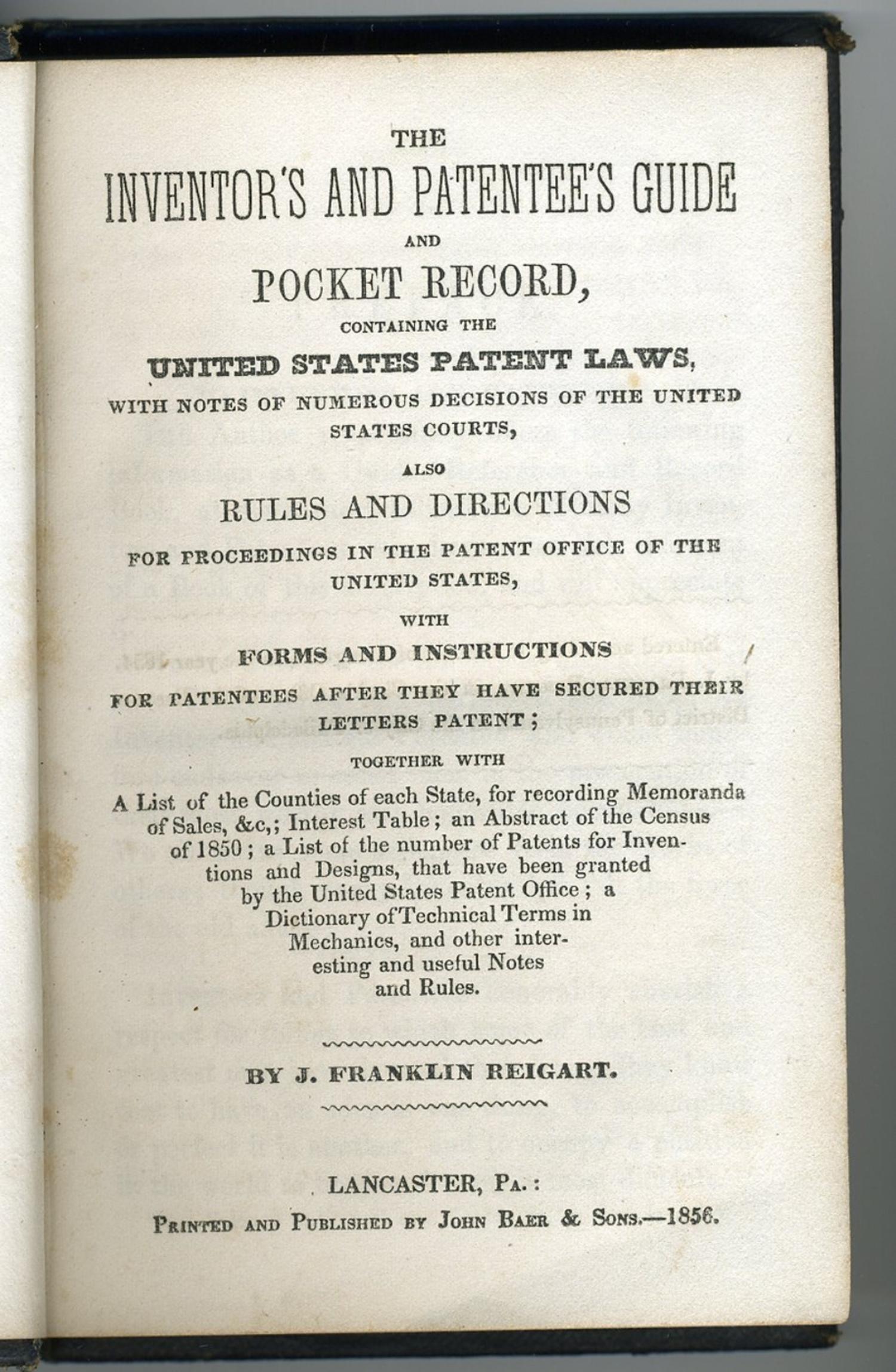 [Ambrotype] A Rare Occupational of a Patent Attorney