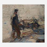 John Fulton Folinsbee (American, 1892–1972) Mending the Canal Bank