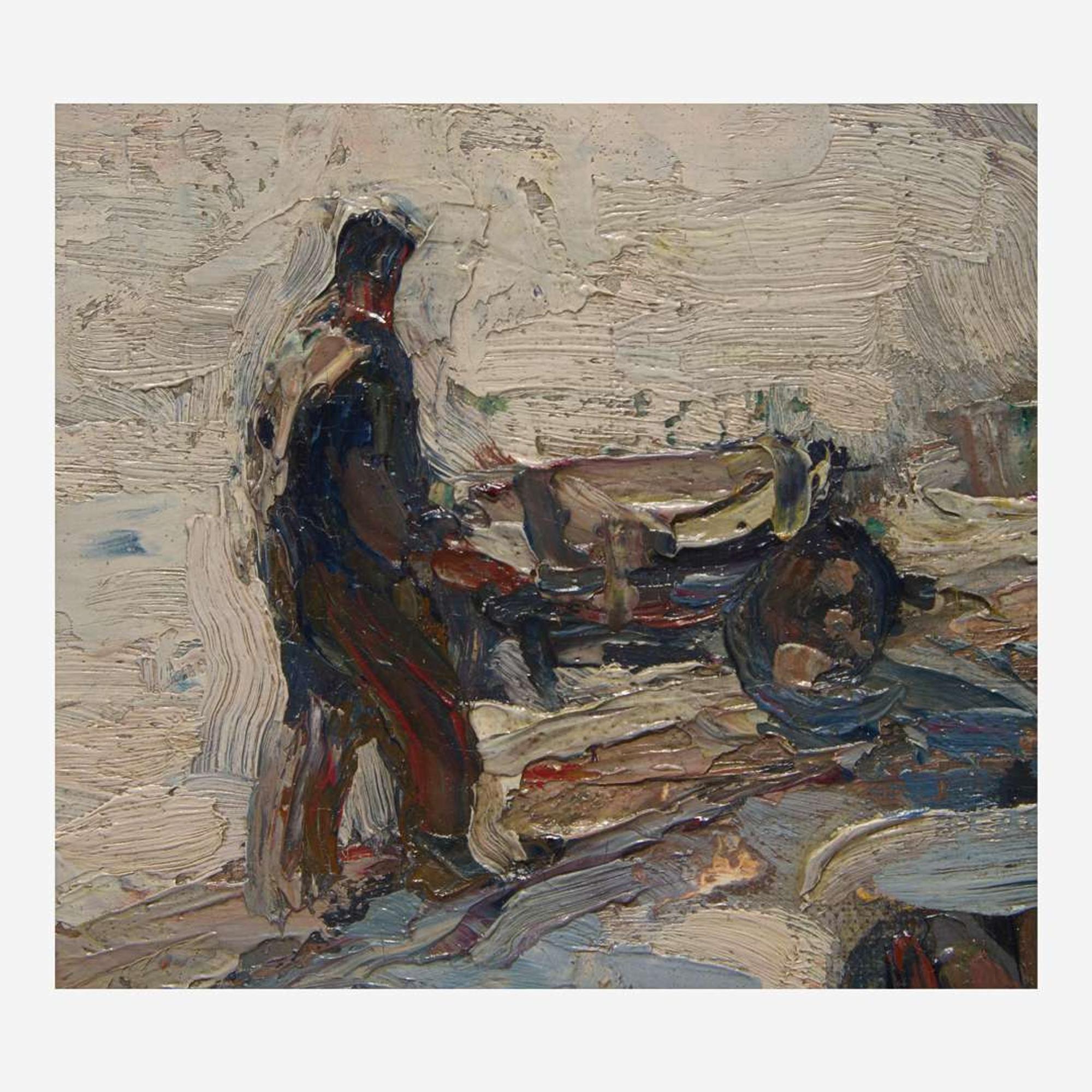 John Fulton Folinsbee (American, 1892–1972) Mending the Canal Bank