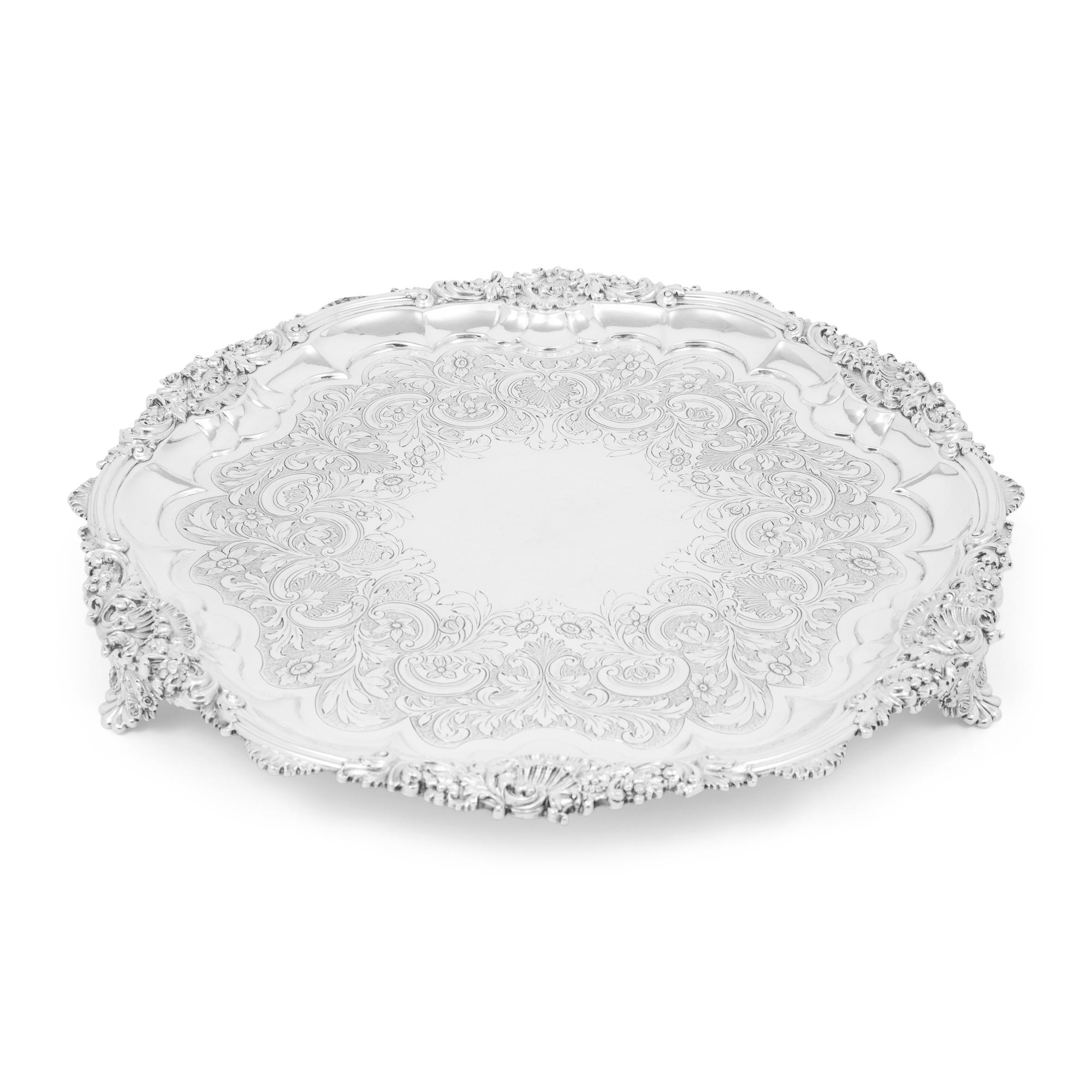 An Early Victorian Silver Salver