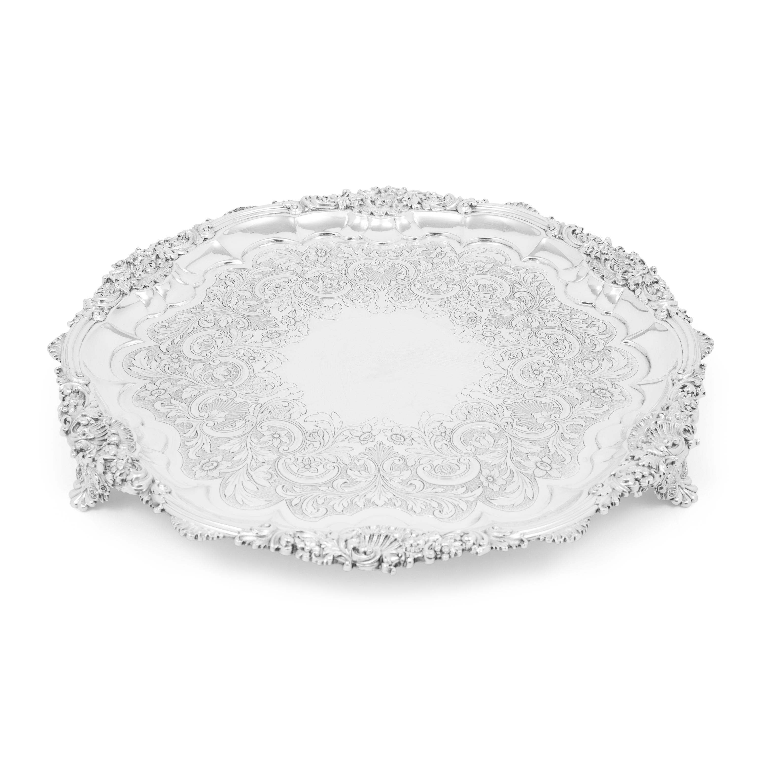 An Early Victorian Silver Salver
