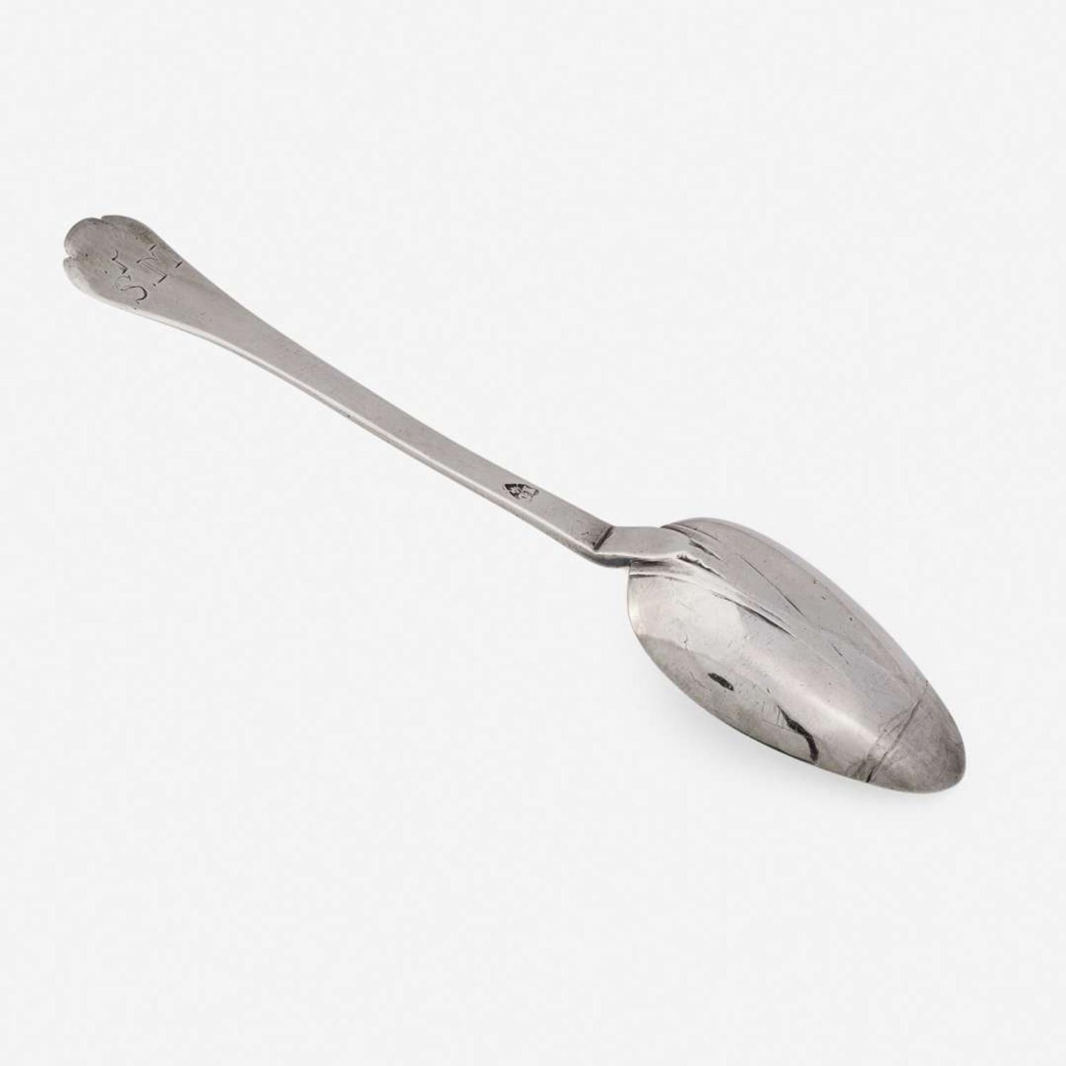 A silver tablespoon Jeremiah Dummer (1645-1718), Boston, MA, circa 1685