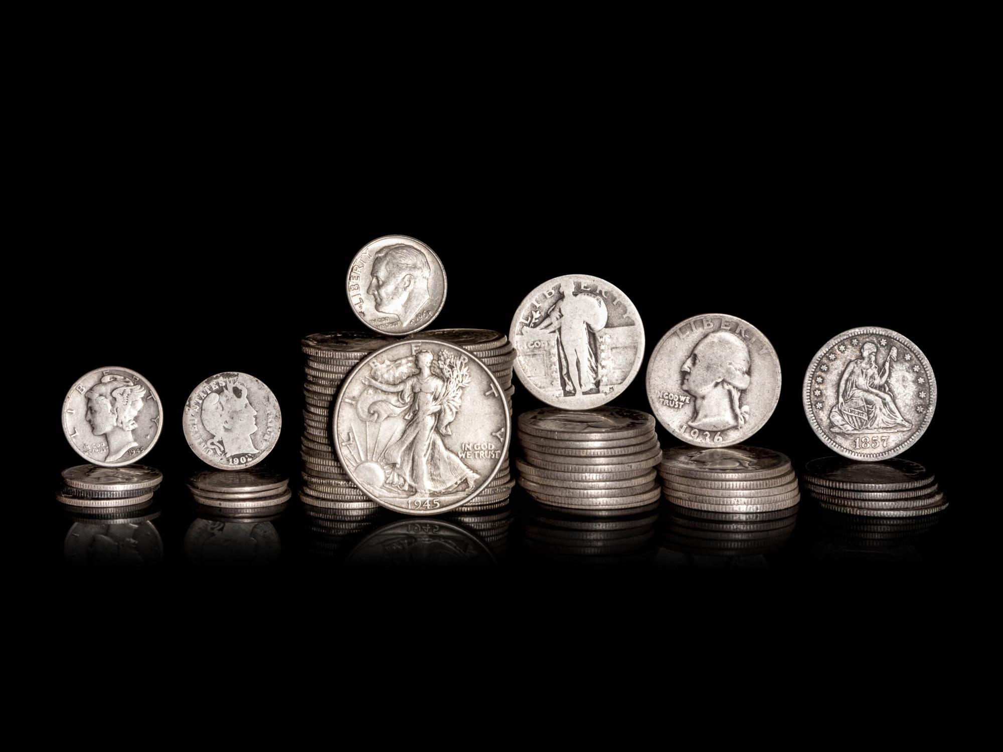 A Collection of Pre-1964 United States Silver Coins