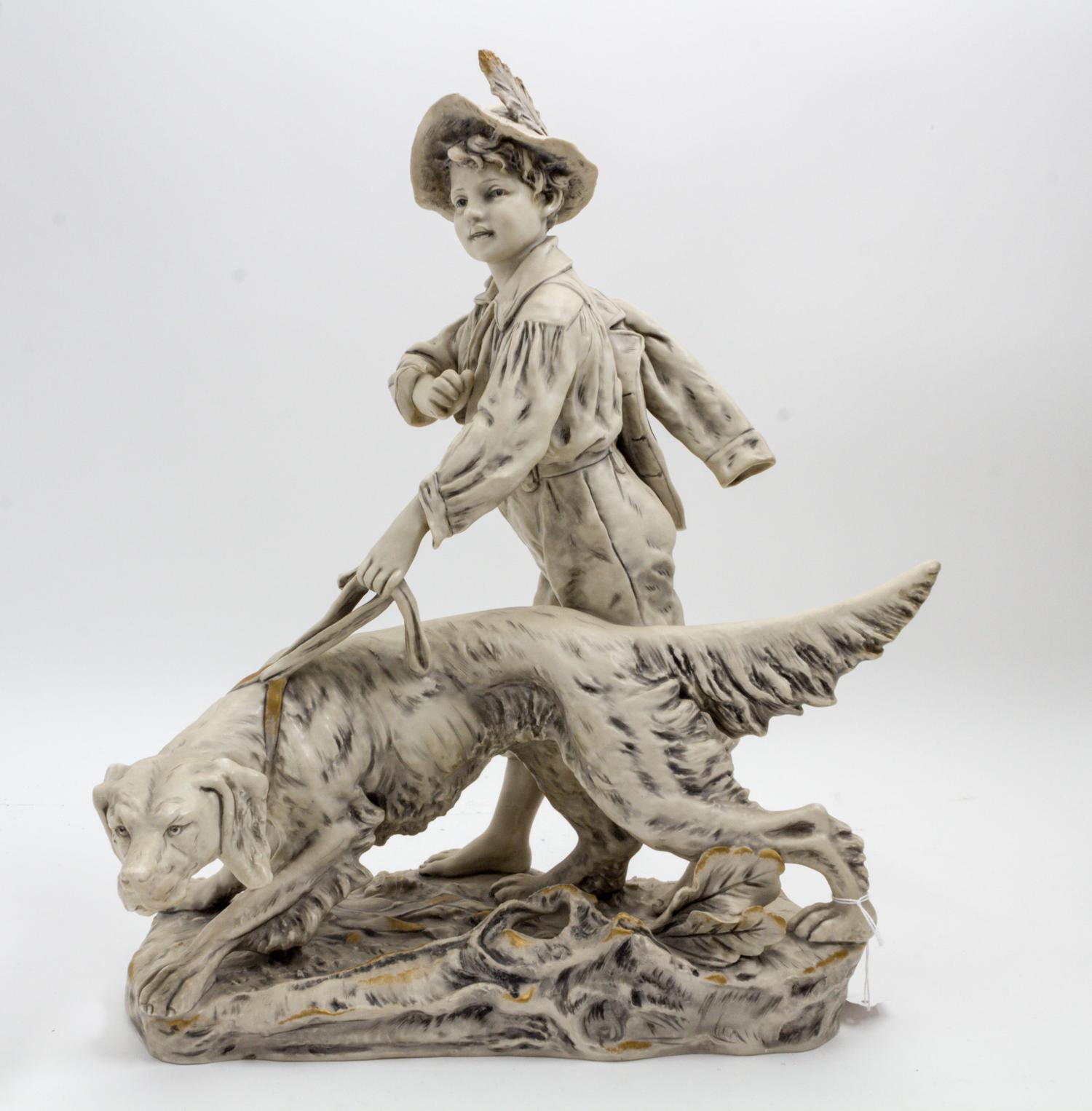 A Royal Dux Ceramic Figural Group Width 17 inches. — 19TH/20TH CENTURY