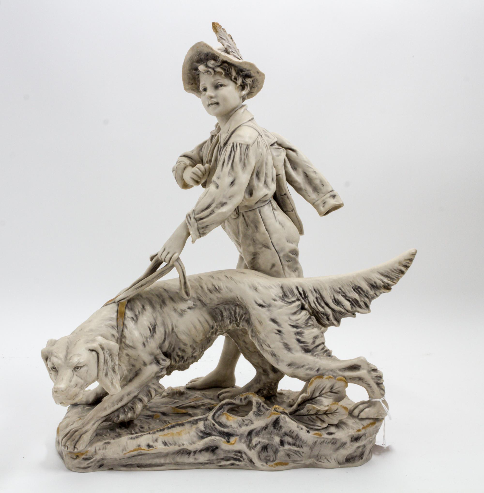 A Royal Dux Ceramic Figural Group Width 17 inches. — 19TH/20TH CENTURY